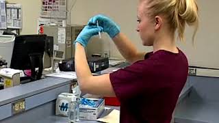 Performing a rapid strep test