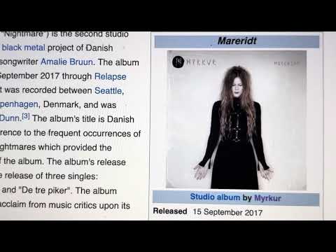 J.P.’s Fantastic Grinds #8 : Myrkur ‘Mareridt’ 