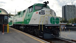 The Rush Hour Parade of Trains at Mimico Station - GO F59PH's, Endless Action, and More!