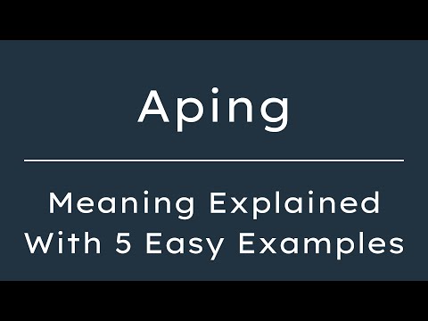 Aping Meaning in English With 5 Example Sentences, Aping Meaning in English