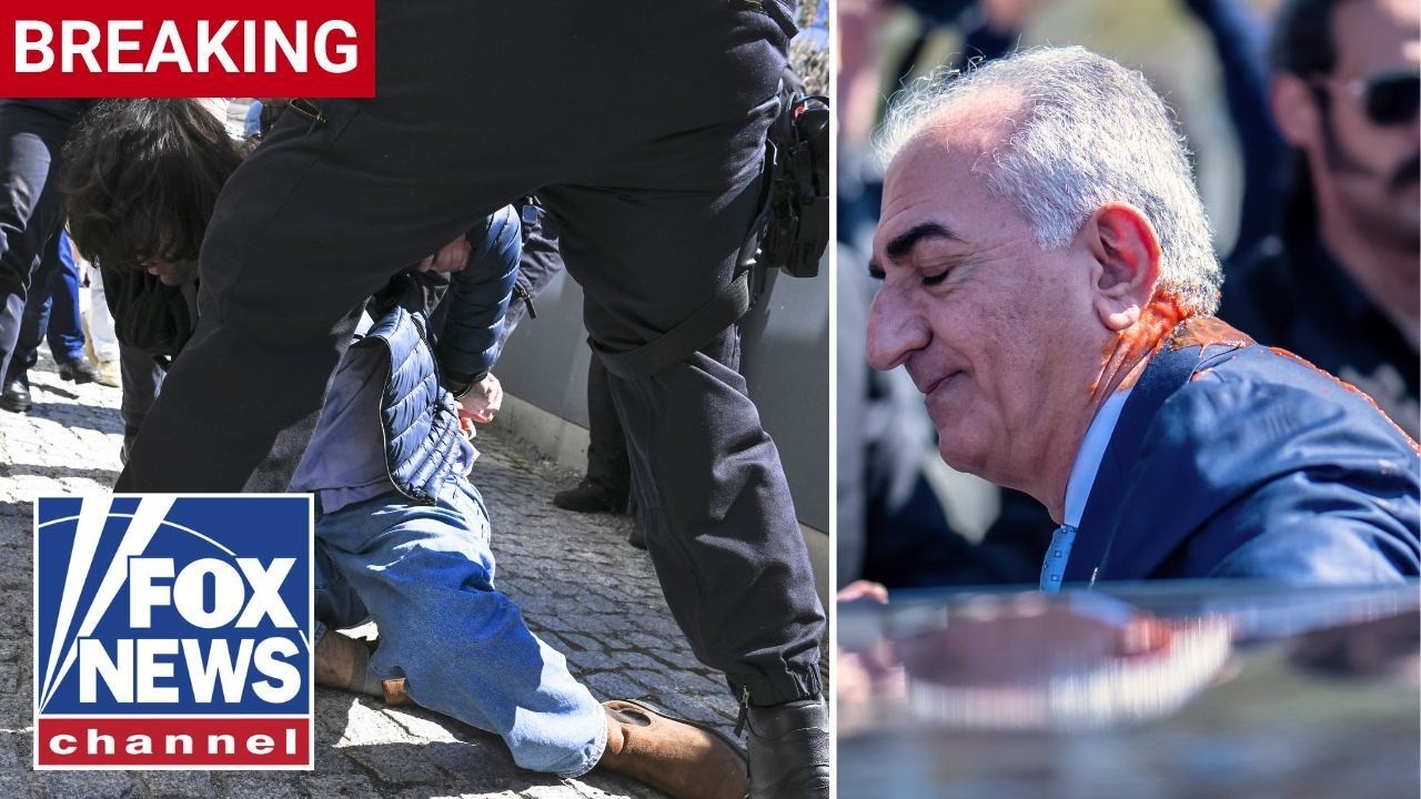 BREAKING: Exiled Iranian prince splashed with unknown substance