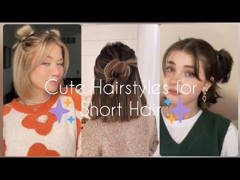 Cute Hairstyles for Short Hair🪄 || Easy Short Hair...
