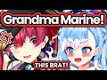 Marine Loses It When Kobo Called Her Grandma IRL Hololive