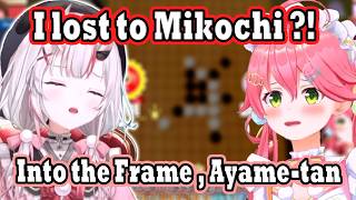 Miko Managed to Beat Ayame and Now Got a Cute Crying Oni on Her Wall!