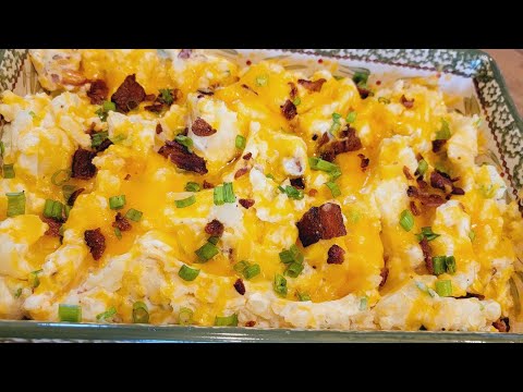 Loaded Potato Casserole 🥔🧄🧅🧀🥓