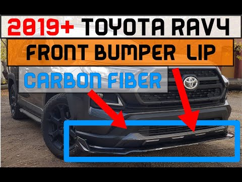 2019 To 2025 Toyota RAV4 - Installing Front Bumper Carbon Fiber Lip/Diffuser (How-To/DIY)