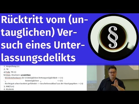 Rücktritt vom (untauglichen) Versuch eines Unterlassungsdelikts