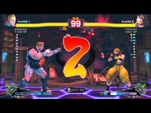 SSF4 Rank Match  pikagoma (AB)  vs  Toncotsu (IB)