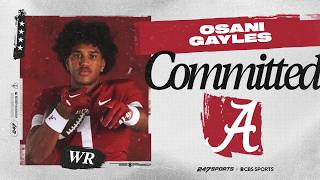 WATCH: 4-star WR Osani Gayles Commits to Alabama | No. 34 Player Overall