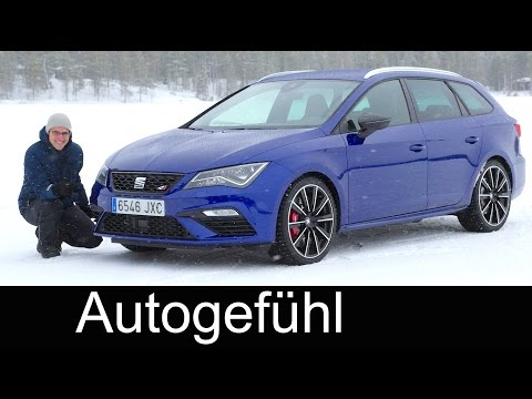 Seat Leon ST Cupra ice & snow feature FULL REVIEW 300 hp DSG AWD test driven - Autogefühl