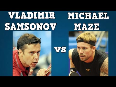VLADIMIR SAMSONOV vs MICHAEL MAZE (Euro Cup 2007/Semifinal/Table tennis/Bordtennis/탁구/卓球)