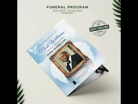 Canva Tutorial Obituary Template For Pdf