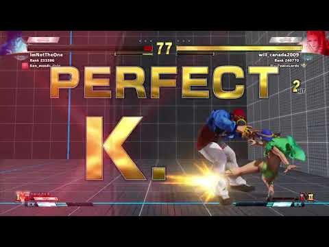 STREET FIGHTER V Will(Karin) vs Imnottheone(Ryu)