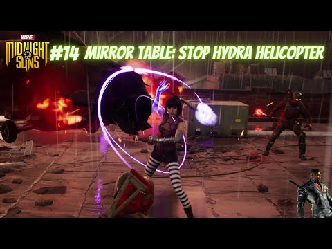 Marvel's Midnight Suns: The Awakening: Mirror Table: Stop Hydra Helicopter gameplay.