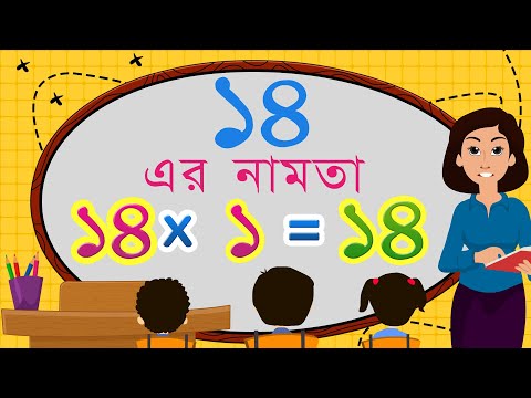 Bangla Namta 14 | Table of 14 in Bengali | Multiplication Table in Bengali @Chhota Art - MathsTables