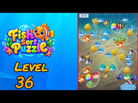Fish Sort Puzzle Level 36 Walkthrough thumbnail