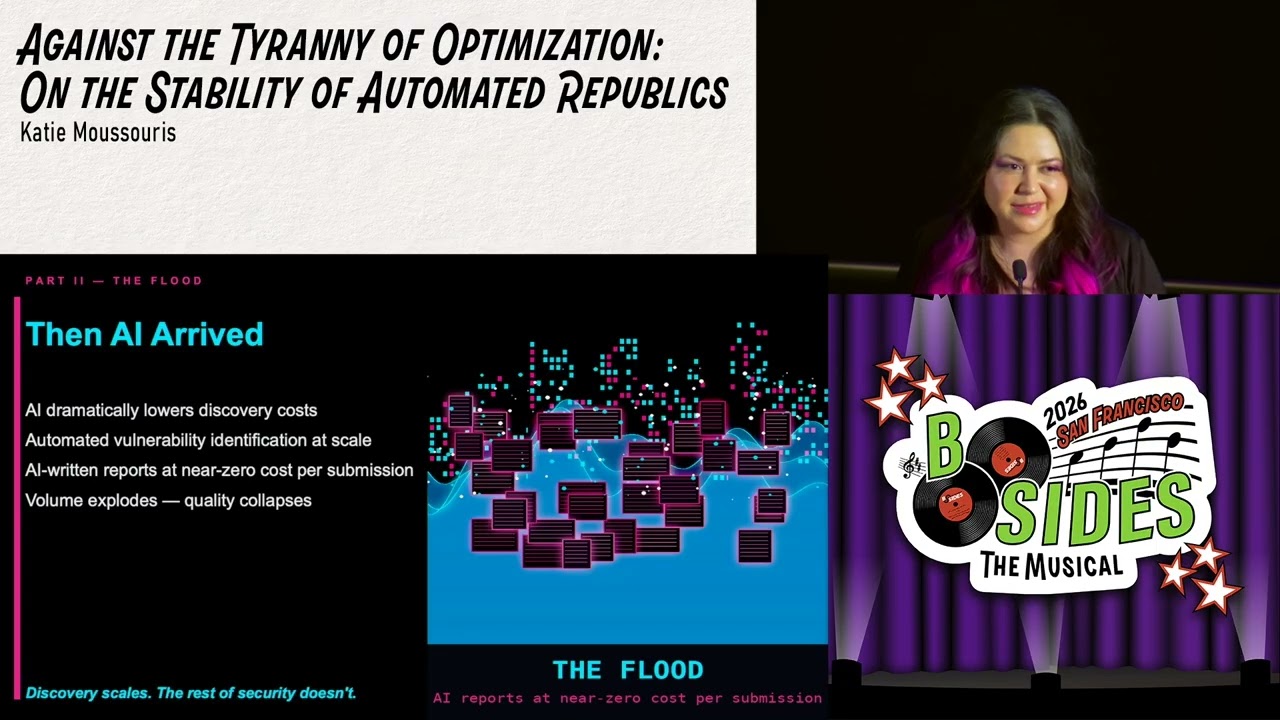 BSidesSF 2026 - Against the Tyranny of Optimization: On the Stability of... (Katie Moussouris)