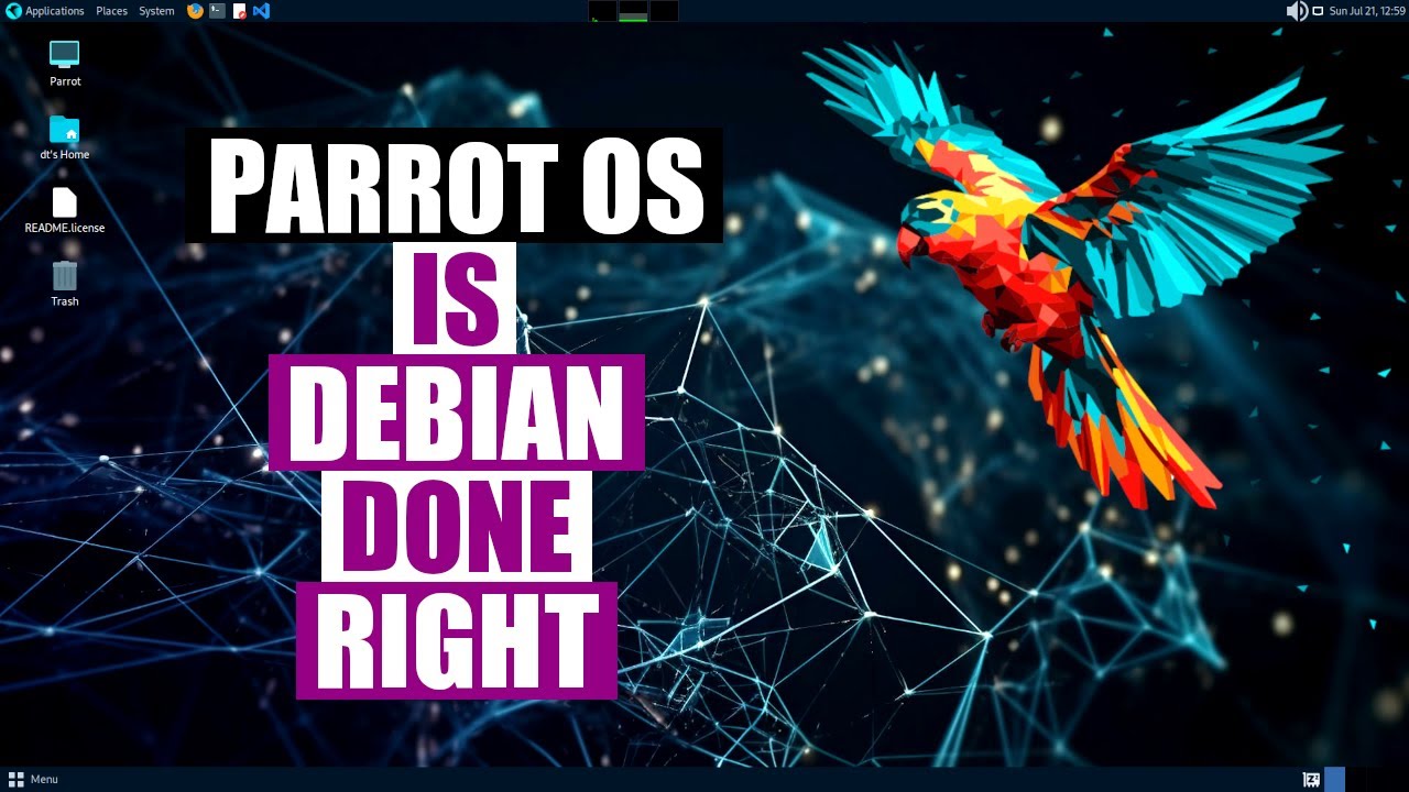 A Quick Look At Parrot OS Home Edition