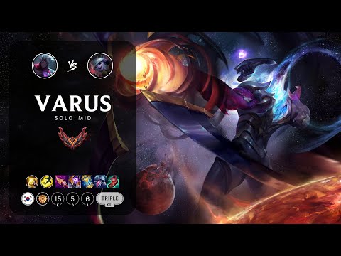 Varus Mid vs Tristana - KR Grandmaster Patch 13.9