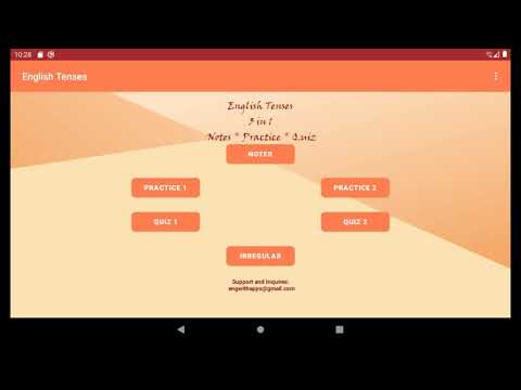 Verb Tenses in English Video