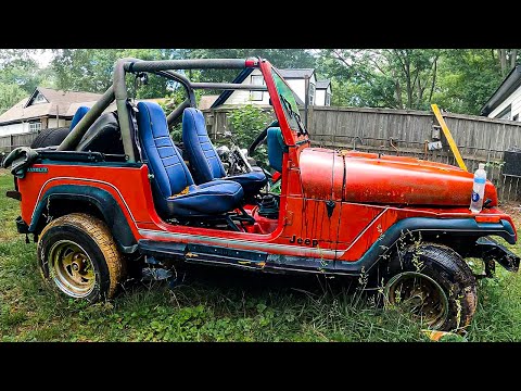 I Parked My Car in the Yard for 9 Months!  Here's What Happened! 1989 Jeep Wrangler YJ