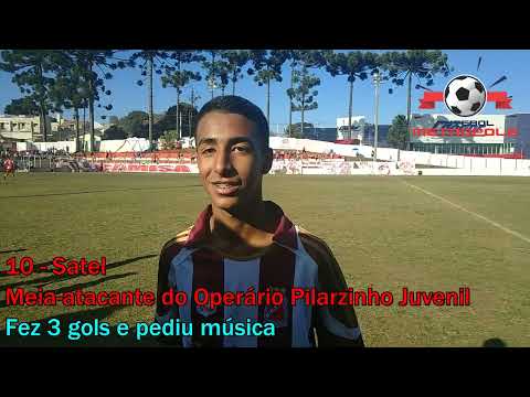 Satel do Operário Pilarzinho faz três gols e pede música no Futebol Metrópole