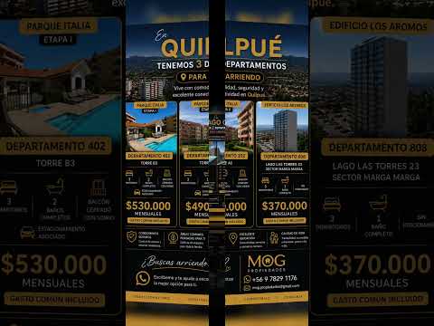 7 departamentos en arriendo | Santiago, Quilpué, Limache y Quillota