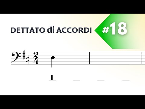 I, ii, IV, V, V7, vi: Dettato di accordi (funzionale) - Livello facile n°18
