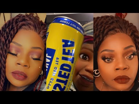 KARENS GONE KRAZY TWISTED TEA  PAT MCGRATH ROSE FENTY NEW FOUNDATION  410 JUVIAS BERRIES KVD LIP