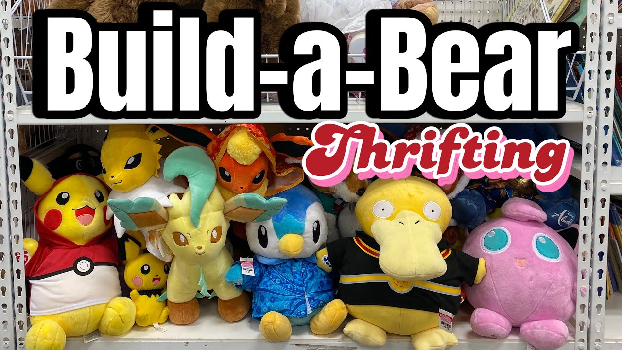How Many BUILD-A-BEARs Can We Find? • Thrifting BAB Rare Vintage Build a Bear Teddies Plushies Toys