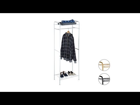 Kleiderständer mit Ablage SANDRA Weiß