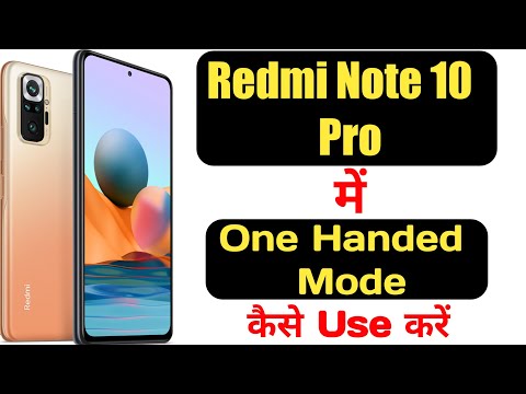 How to enable one handed mode in Redmi note 10 pro || Redmi note 10 pro  one handed mode ||