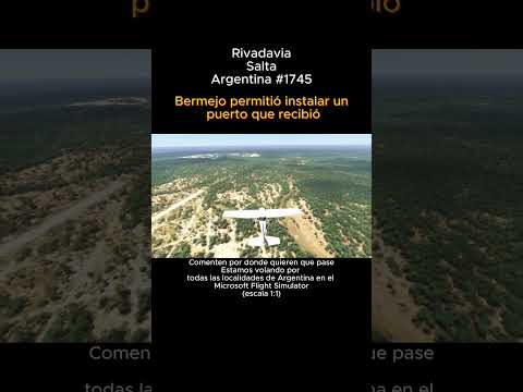 Rivadavia, Salta desde el Microsoft Flight Simulator #rivadavia #salta #argentina #msfs2024