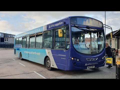 ENDLESS INSANE KICKDOWN!! Arriva North East VDL SB200CS/Wright Pulsar 2 1412/NK09BRV - Route 24