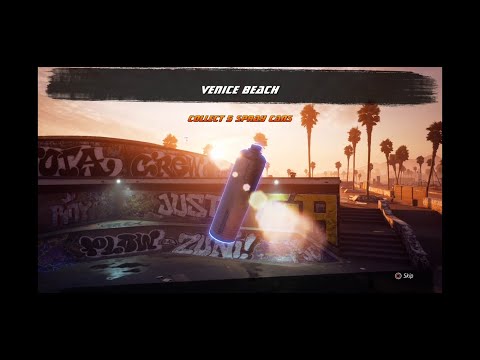 Collect 5 Spray Cans || Tony Hawk's Pro Skater 1+2 (THPS 1+2) || Venice Beach - PS4 Gameplay