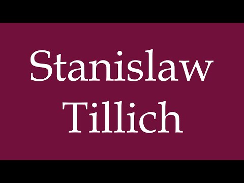 How to Pronounce ''Stanislaw Tillich'' Correctly in German