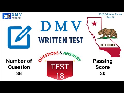 California DMV Written Test #18