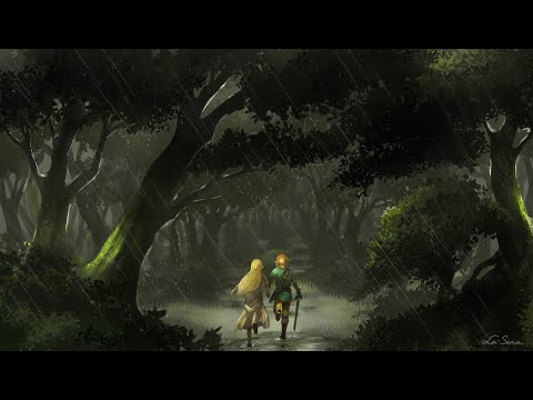 a quiet moment || zelda ost + thunderstorm ambience