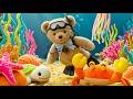 Cutest Underwater Plush World Scuba Bear Ocean Ambience Relaxing Music 4K