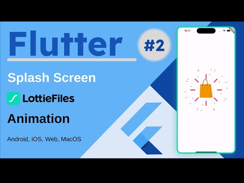 #2 How to create Flutter Animated Native Splash Screen - Using Lottie Animation 2024 #flutter