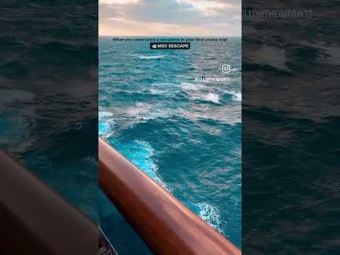 MSC Seascape sea storm ⛈️