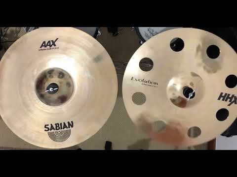 Sabian AAX X-Plosion Crash 18” vs HHX Evolution O-Zone Crash 18” - Cymbal Comparision