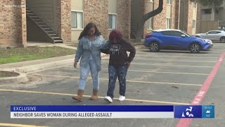 Killeen woman "lucky to be alive" after neighbor chases away rapist, she says