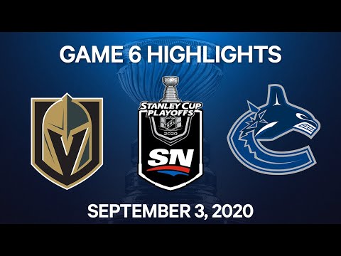 NHL Highlights | 2nd Round, Game 6: Golden Knights vs. Canucks - Sept 3, 2020