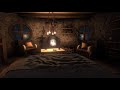 Cozy Cabin – Rain & Thunder & Fireplace Sounds for 12 hours | to Sleep, Study, Meditate