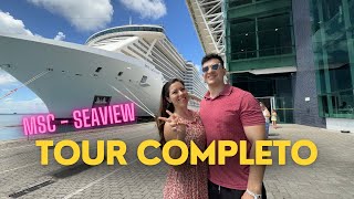 Tour pelo cruzeiro - MSC seaview - Volta ao mundo de cruzeiro viagem em casal Ju Mendes - Dicas Vlog