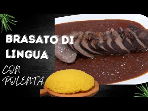 Brasato di lingua con polenta