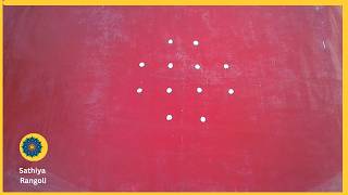 4x2x2 seq 96 | வைகாசி மாதம் சிறப்பு கோலம் | Sikku Kolam with Dots | Simple Kolam