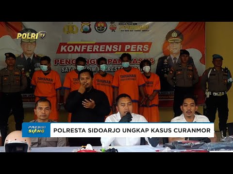 SATRESKRIM POLRESTA SIDOARJO AMANKAN PELAKU CURANMOR, DUA DI ANTARANYA RESIDIVIS