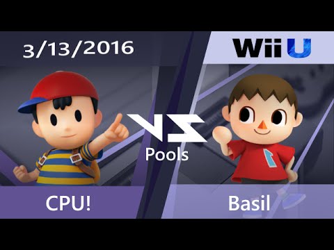 Super SmashNest 5 Pools W-R1 - CPU! (Ness) Vs. Basil (Villager)